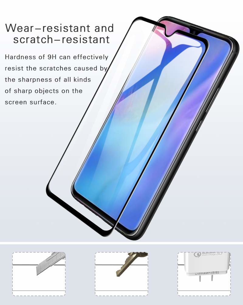 Glasskydd Huawei P30 Pro Härdat Täcker hela skärmen