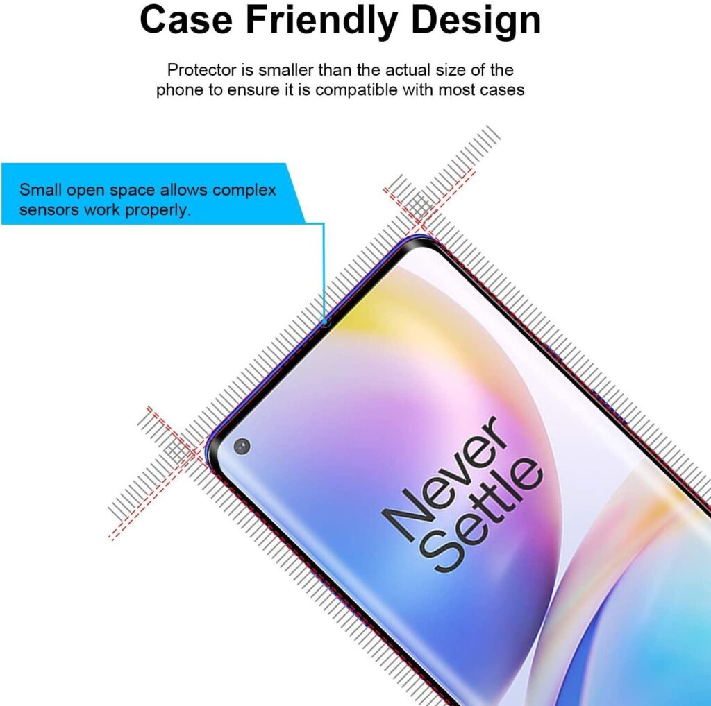 Glasskydd OnePlus 9 Härdat Täcker hela skärmen